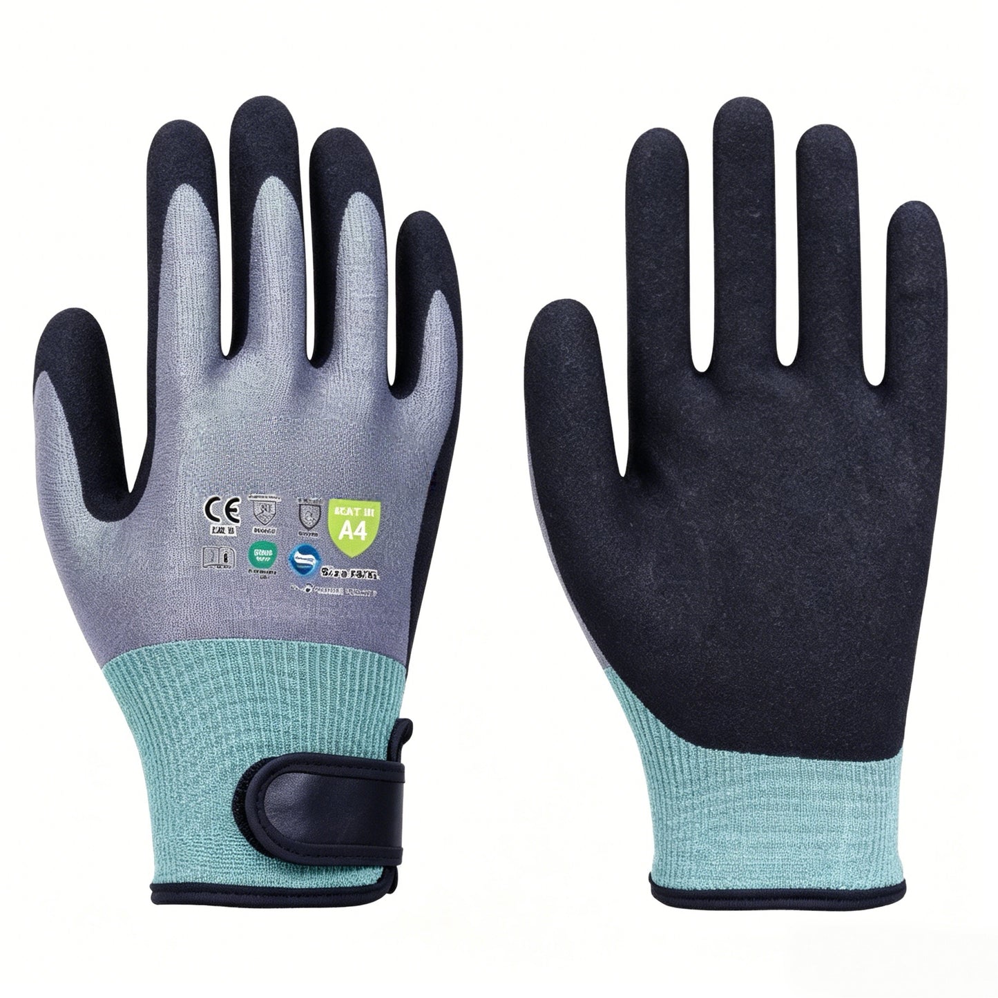 W2024 18 gauge ultra thin Adamas blend winter gloves, sandy nitrile palm, ANSI cut A4, EN511 cold resistant, high dexterity flexible insulated gloves for precision cold work