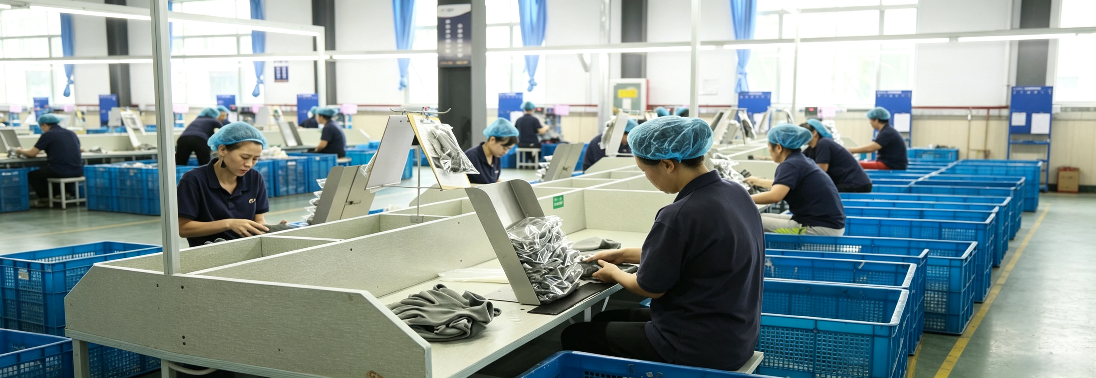 Strict multi-stage manual quality inspection workshop for all types industrial work gloves, reliable quality control for bulk orders
