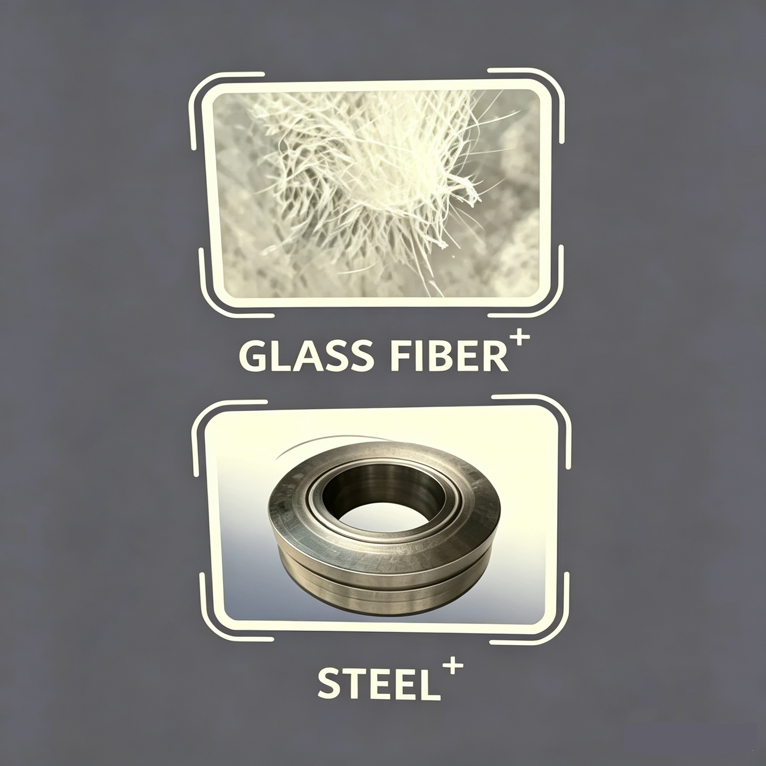 Tiered Cut Protection System diagram showing glass fiber and stainless steel fiber reinforced cut resistant fabric, introduces 3 protection levels: Essential, Industrial Grade, Heavy-Duty Shield, ANSI A2-A9 & ISO 13997 B-F cut resistance rating, base material HPPE + Nylon + Spandex, application scenarios for light/medium/high risk industrial handling.