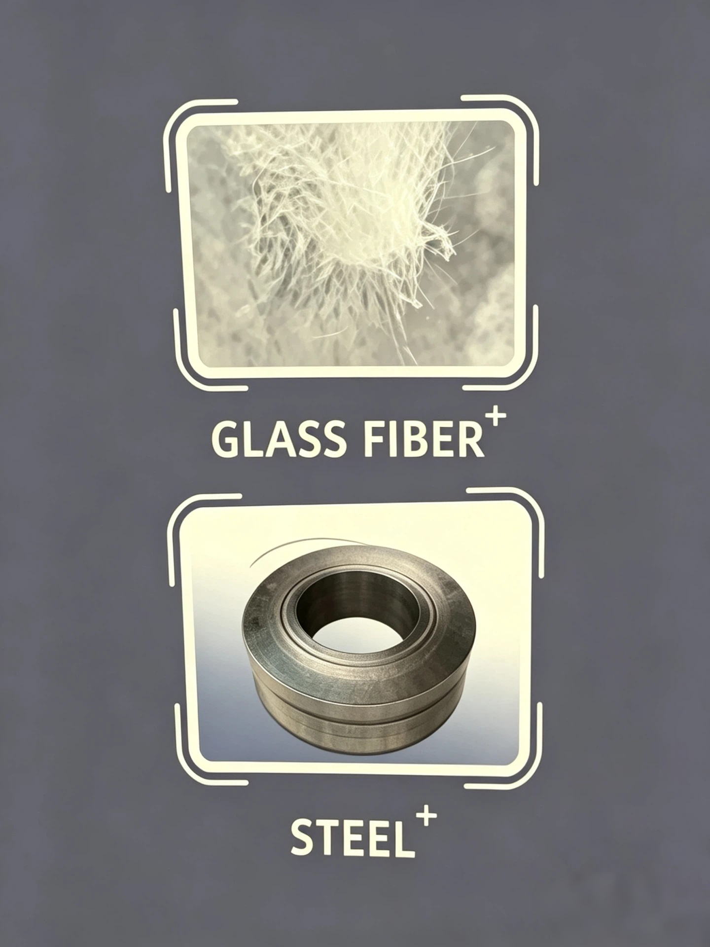 Tiered Cut Protection System diagram showing glass fiber and stainless steel fiber reinforced cut resistant fabric, introduces 3 protection levels: Essential, Industrial Grade, Heavy-Duty Shield, ANSI A2-A9 & ISO 13997 B-F cut resistance rating, base material HPPE + Nylon + Spandex, application scenarios for light/medium/high risk industrial handling.