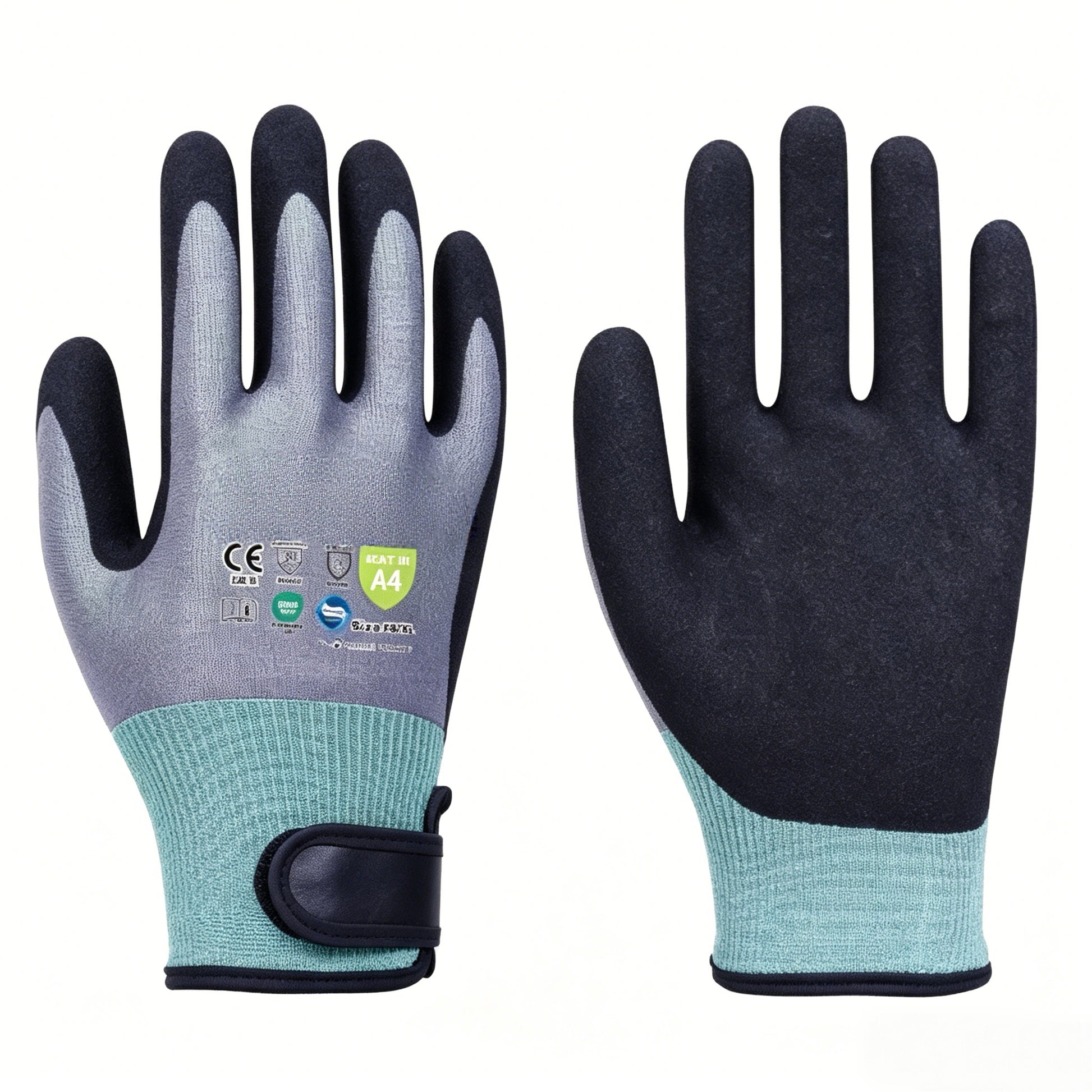 W2024 18 gauge ultra thin Adamas blend winter gloves, sandy nitrile palm, ANSI cut A4, EN511 cold resistant, high dexterity flexible insulated gloves for precision cold work