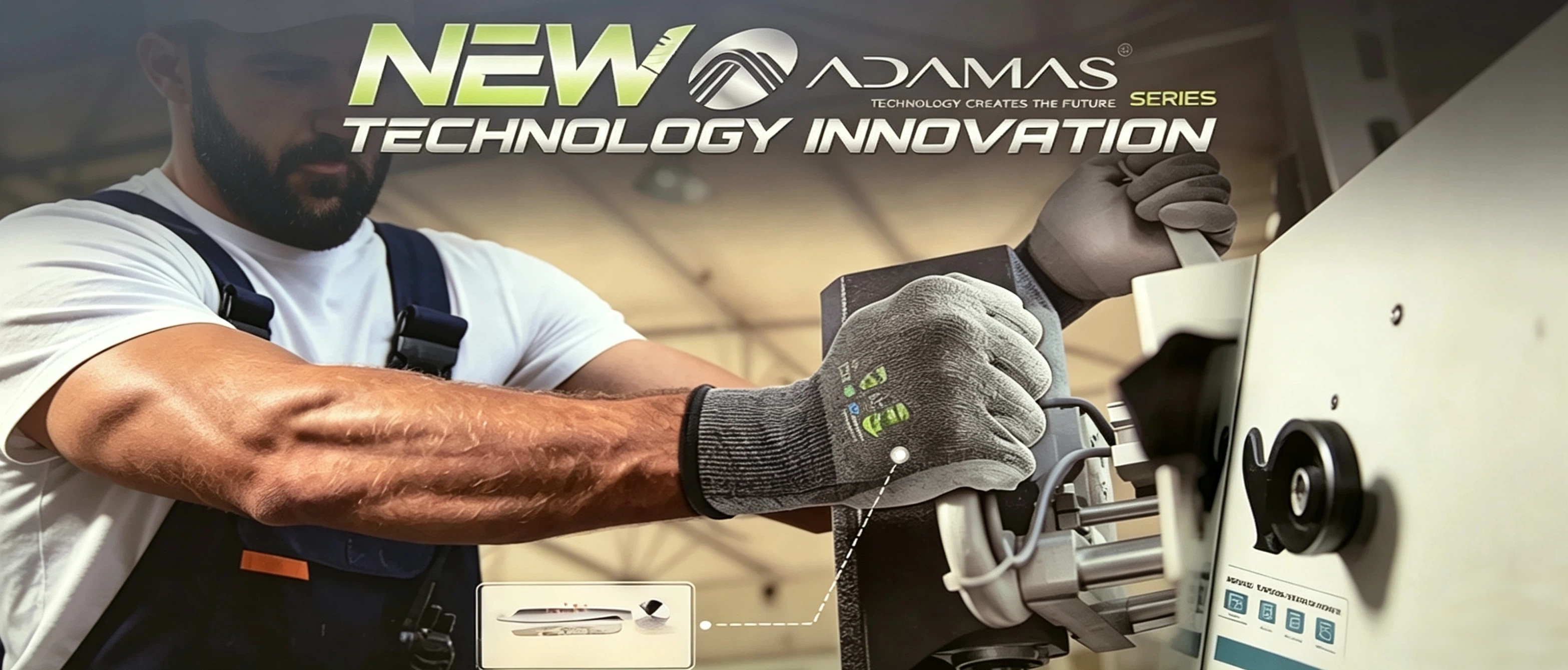 Adamas New Series Technology Innovation Cut Resistant Industrial Safety Work Gloves, High Performance Protective Work Gloves For Manufacturing Industry