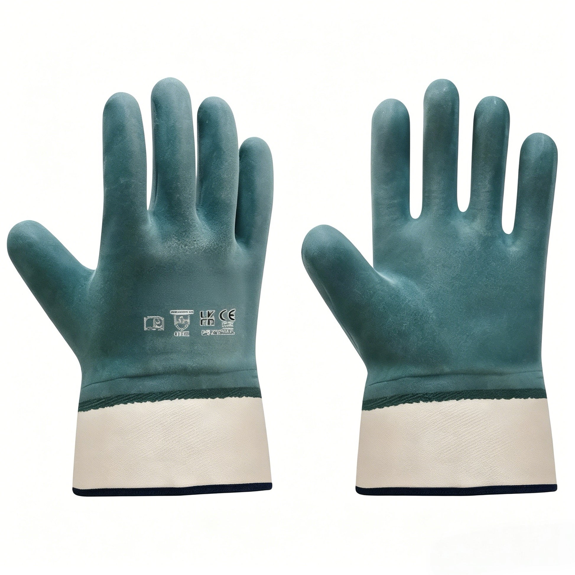 N3605 cut sewn cotton jersey nitrile foam coated gloves, advanced foam tech for superior water & oil resistance, reduces hand extrusion risk for heavy workshop operations