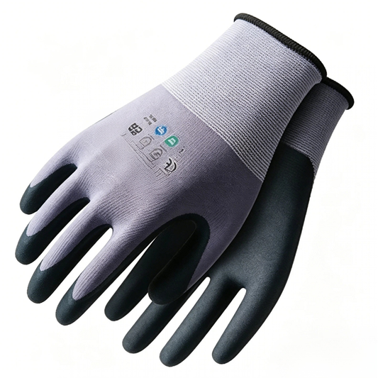  ND6501 15 gauge nylon spandex nitrile Dumax foam coated gloves, 3x longer durability, 20% softer eco-friendly nitrile gloves for auto repair, machinery & food contact