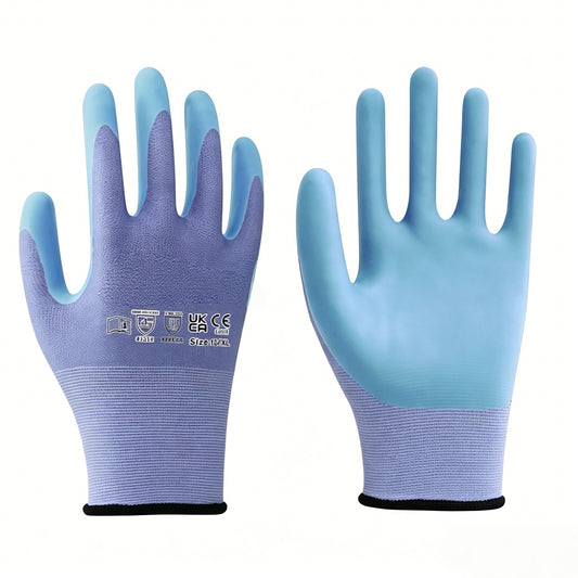 F1000 new 15 gauge special nitrile foam gloves, food contact safe material, great breathability flexibility and durability for food processing industry