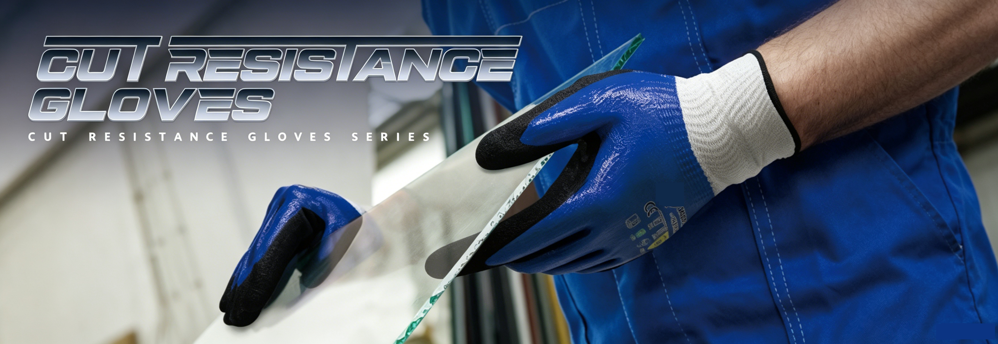 industrial grade cut resistant safety gloves with ANSI ISO cut level certification
