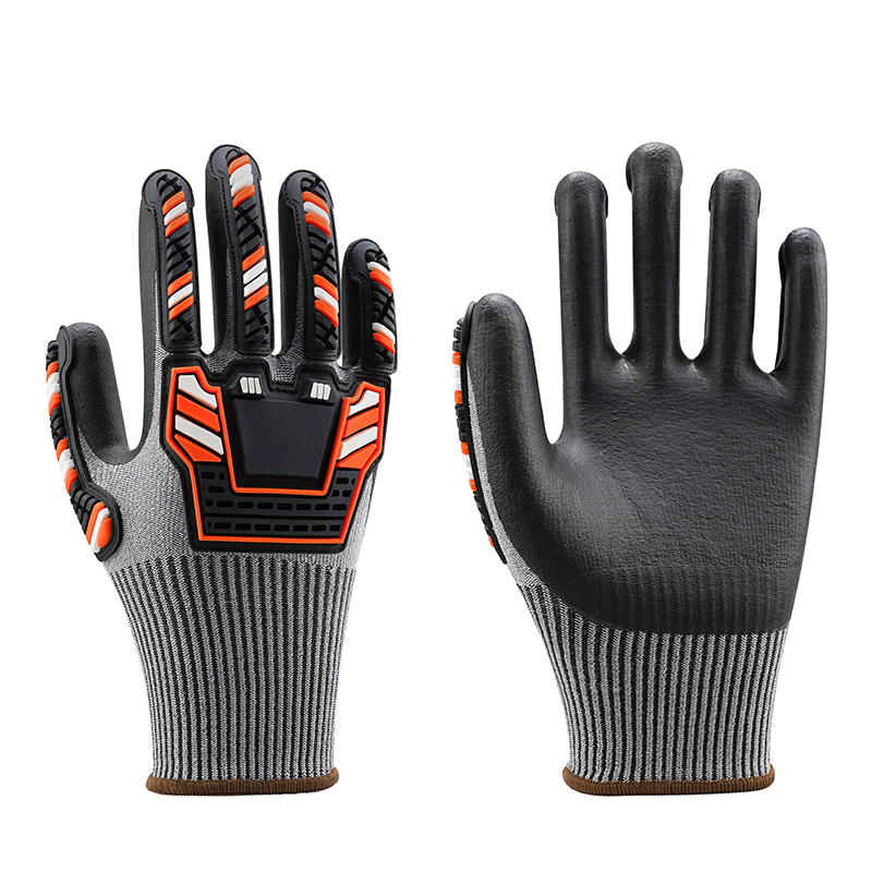 TX3000 ultra-light 15 gauge Adamas liner impact gloves, ANSI cut level A4, flexible breathable nitrile palm, high impact resistance for heavy industry assembly