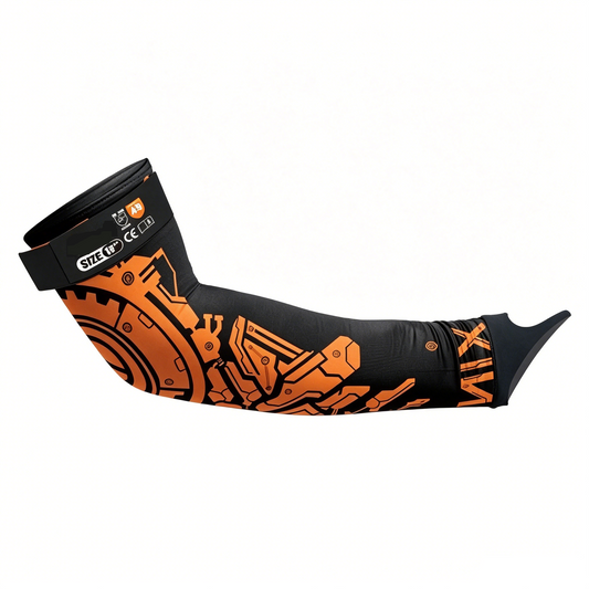 KS3009 Adamas technology anti-cut arm sleeve, ANSI cut A9 highest level, moisture-wicking cooling knit fabric, reinforced elbow slip-proof design for long-hour industrial work