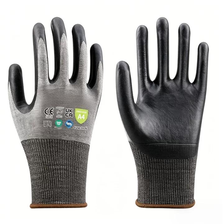 H7000 18 gauge ultra-thin lightweight cut resistant gloves, soft nitrile foam palm, ANSI cut A4, maximum dexterity for precise dry workshop operations
