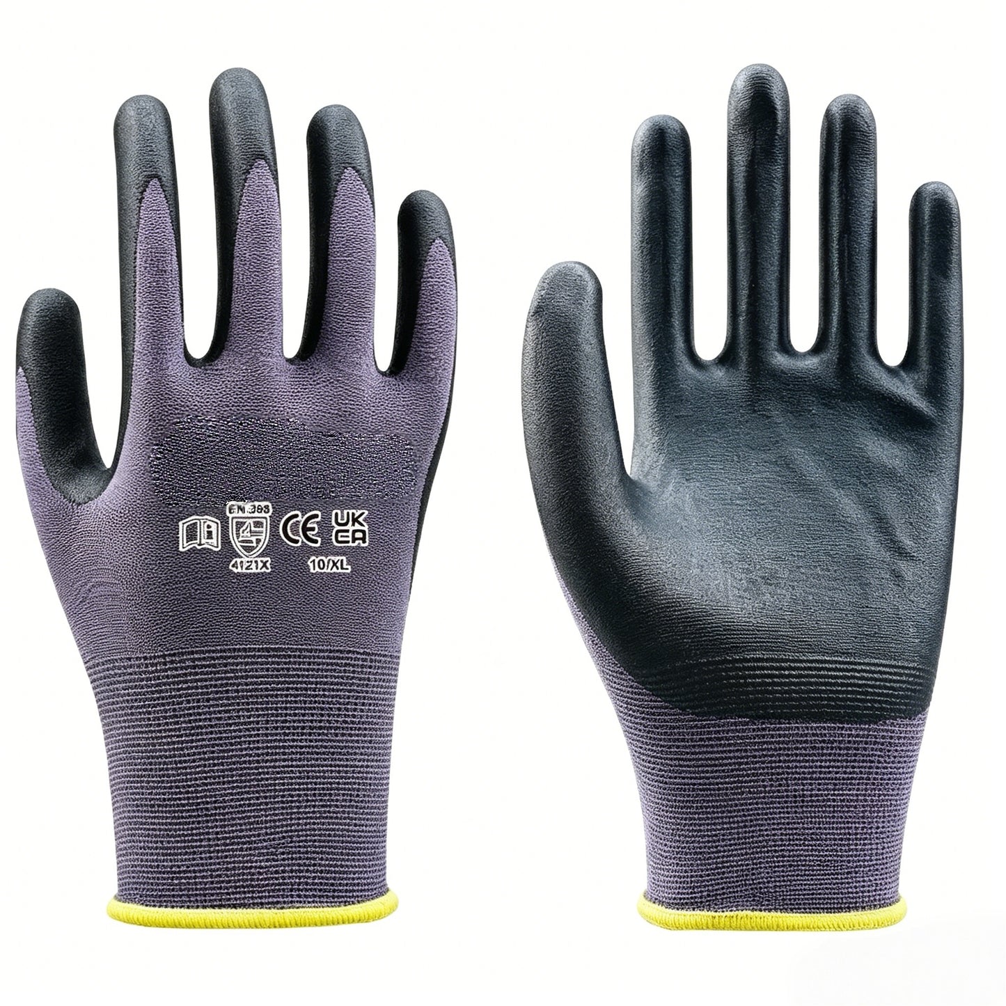N5501 15 gauge ultra-thin nitrile foam coated gloves, maximum dexterity & softness, optional thumb crotch reinforcement for premium precision operations