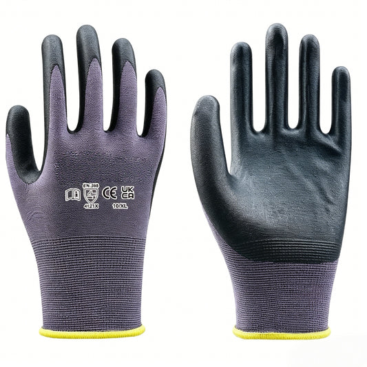 N5501 15 gauge ultra-thin nitrile foam coated gloves, maximum dexterity & softness, optional thumb crotch reinforcement for premium precision operations