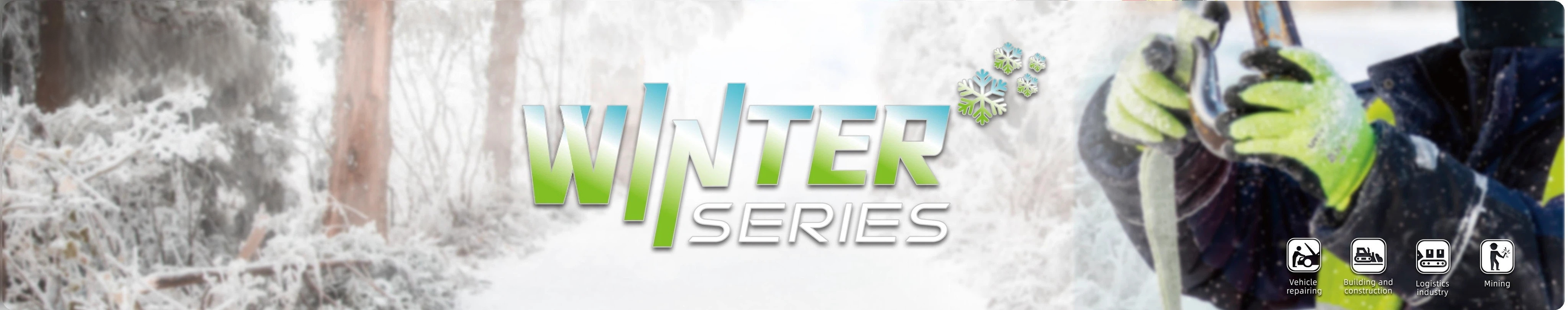 Winter Series protective gloves, -40℃ freeze resistant full waterproof cold work gloves